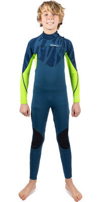 2024 Gul Junior Response Echo 3/2mm Chest Zip Wetsuit RE1329/C2 - Navy / Sulphur